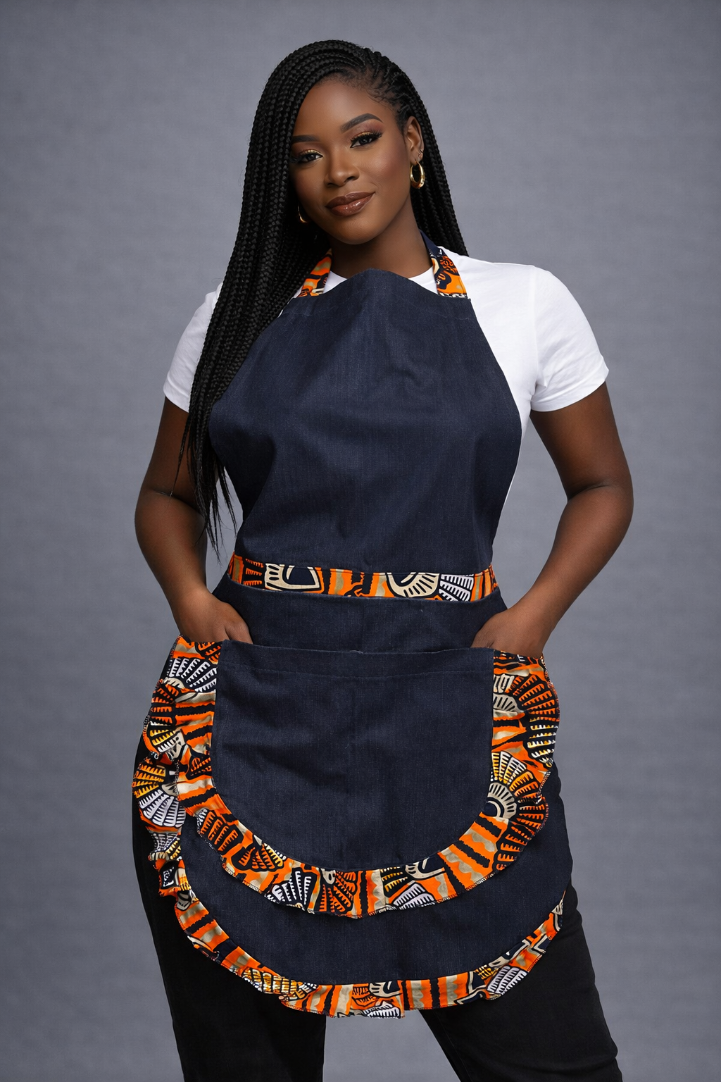 Sunset Rhythm African Print Apron