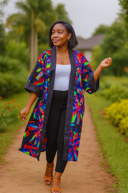 Midnight Prism Kimono