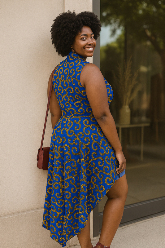 Majesty High-Neck Midi Top