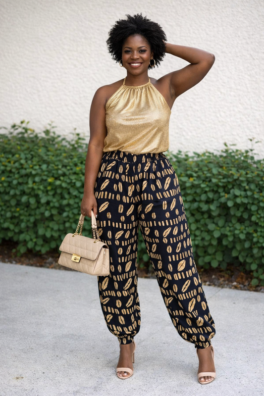 AfroChic  Print Jogger Pants