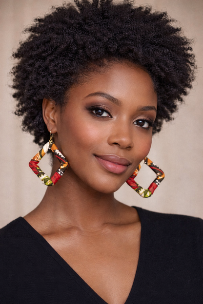 AfroChic Ankara Statement Earrings