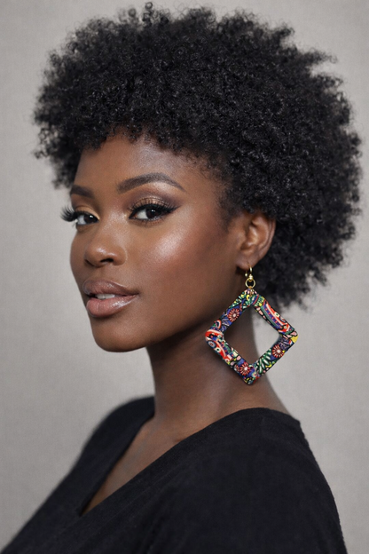 AfroChic Ankara Statement Earrings