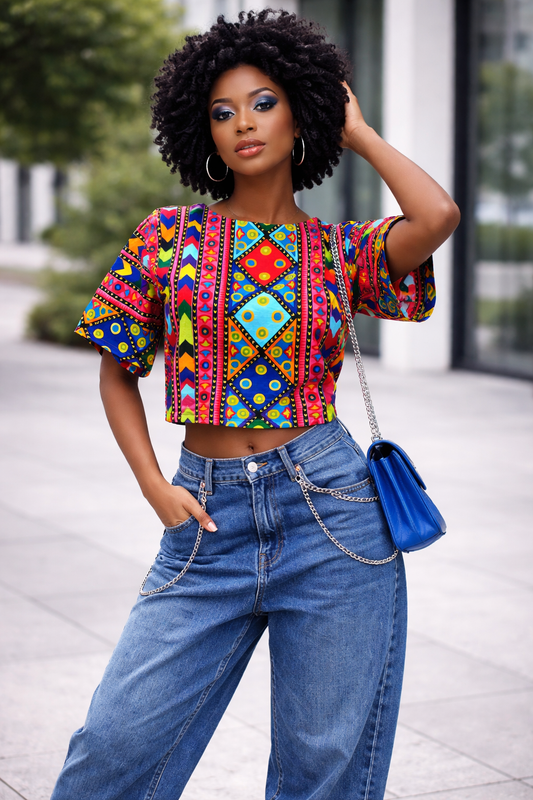 Kaleido Rhythm Crop Top
