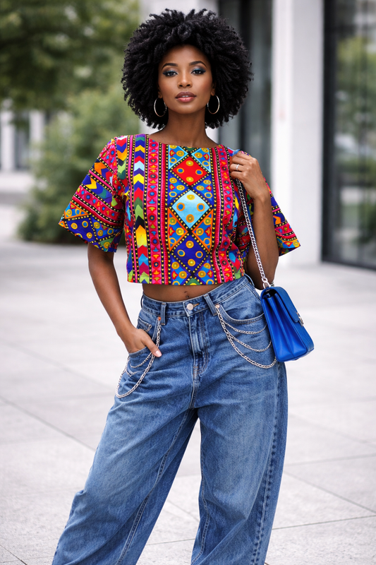 Kaleido Rhythm Crop Top