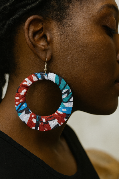 AfroChic Ankara Statement Earrings