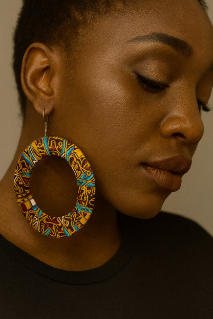 AfroChic Ankara Statement Earrings