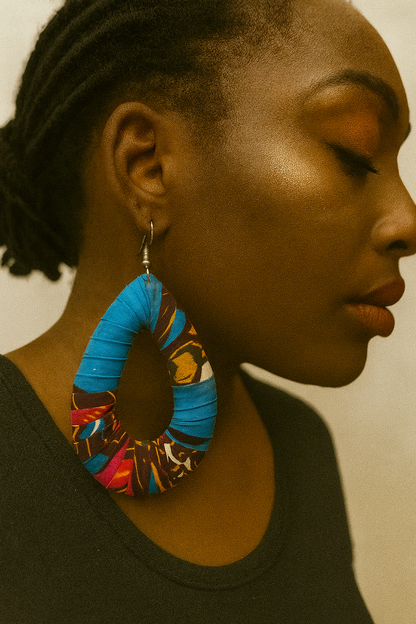 AfroChic Ankara Statement Earrings