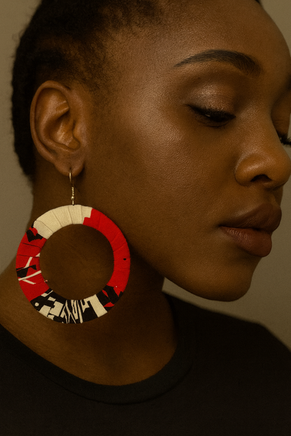 AfroChic Ankara Statement Earrings