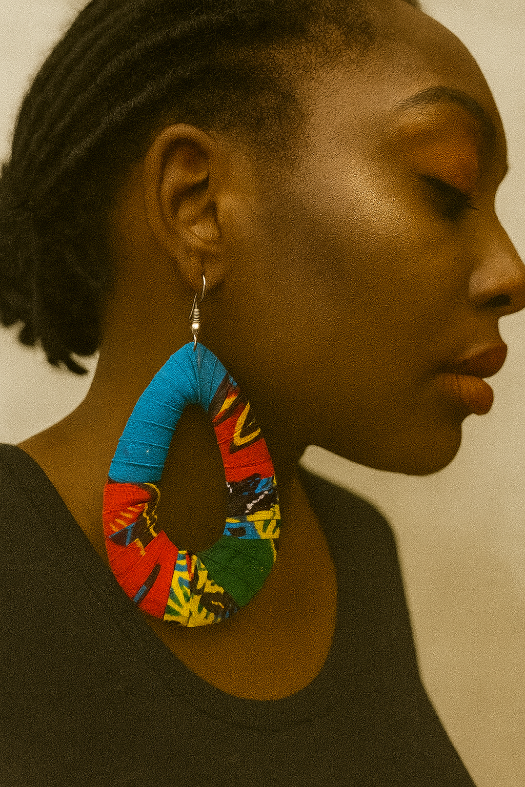 AfroChic Ankara Statement Earrings