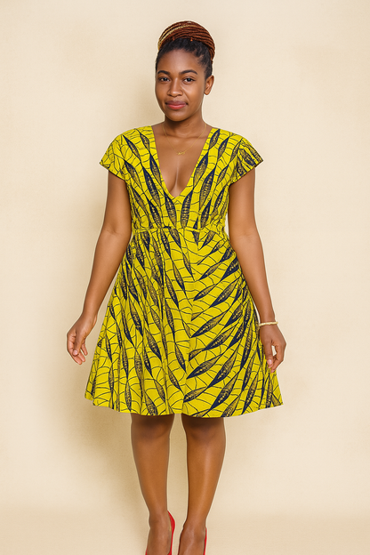 Ankara Mini Dress