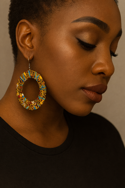 AfroChic Ankara Statement Earrings