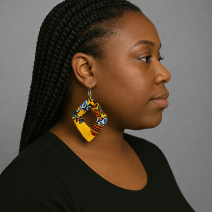 AfroChic Ankara Statement Earrings