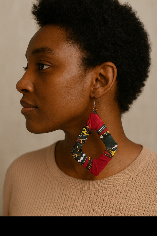 AfroChic Ankara Statement Earrings