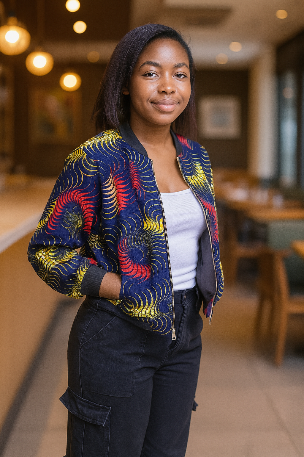 AfroChic Zip-Up Ankara Jacket