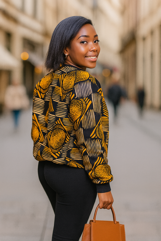 Afro Chic  Puffer Jacket
