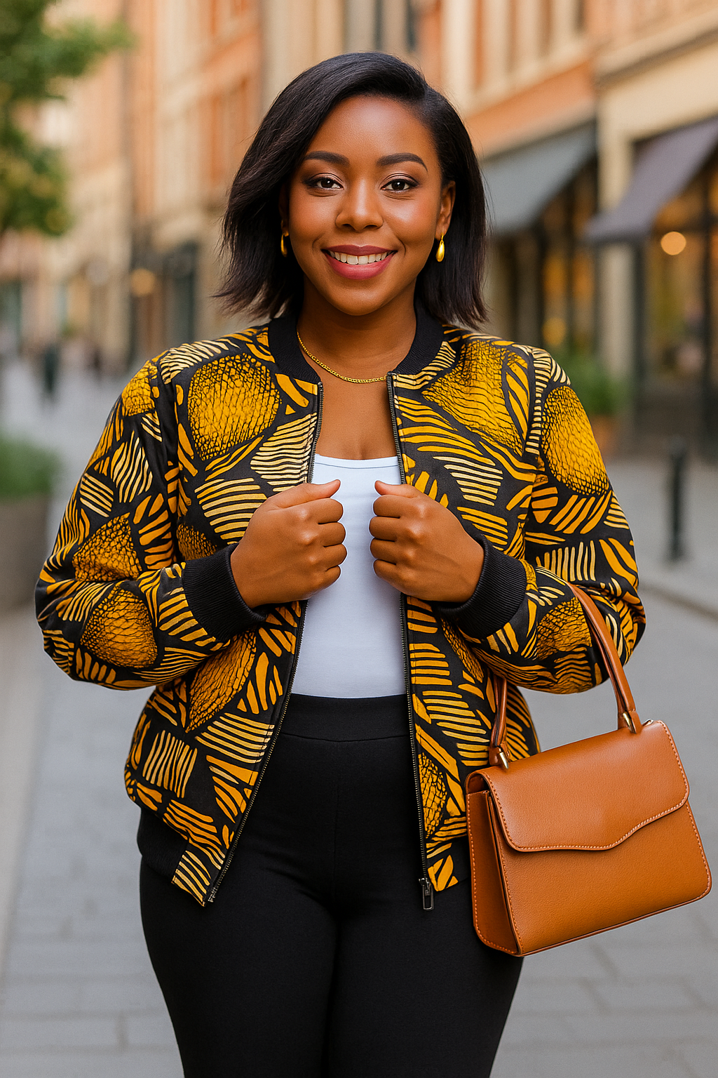 Afro Chic  Puffer Jacket