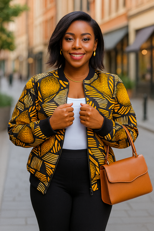 Afro Chic  Puffer Jacket