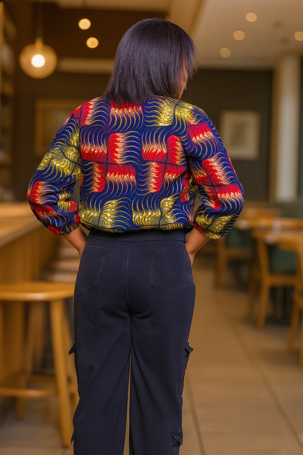 AfroChic Zip-Up Ankara Jacket