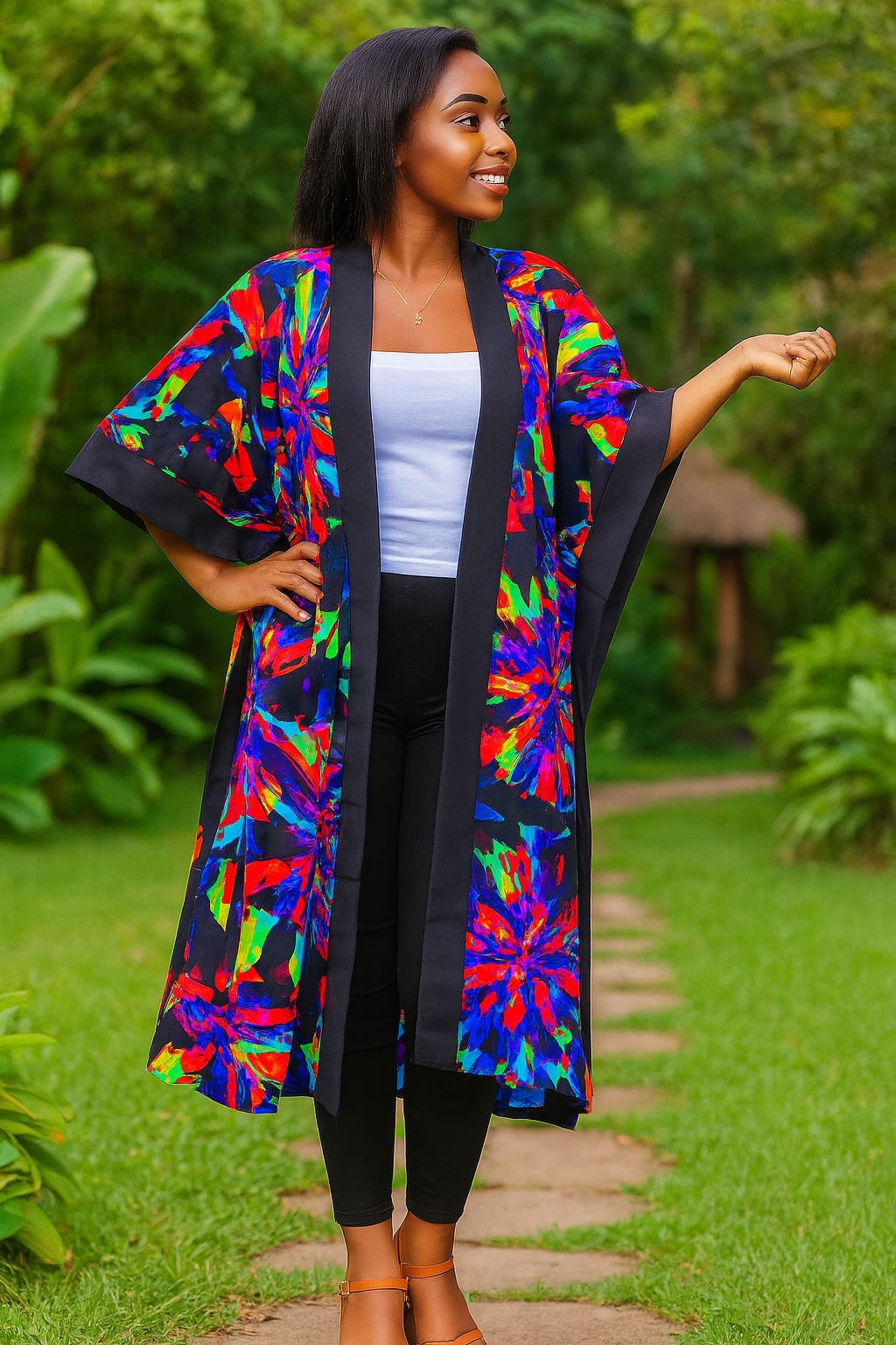 Midnight Prism Kimono