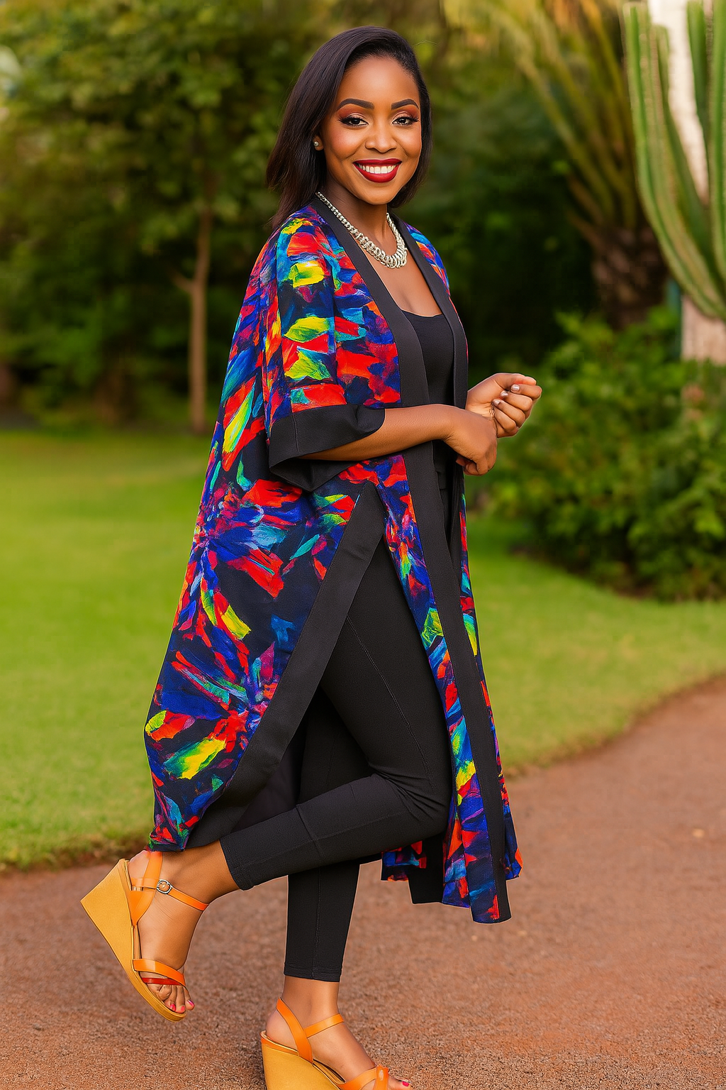 Midnight Prism Kimono