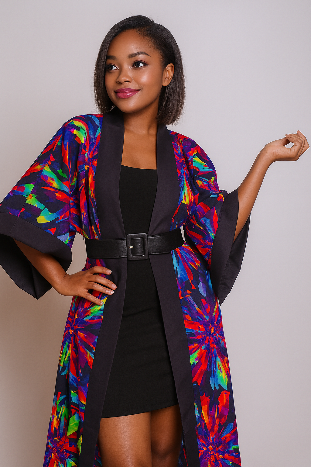 Midnight Prism Kimono