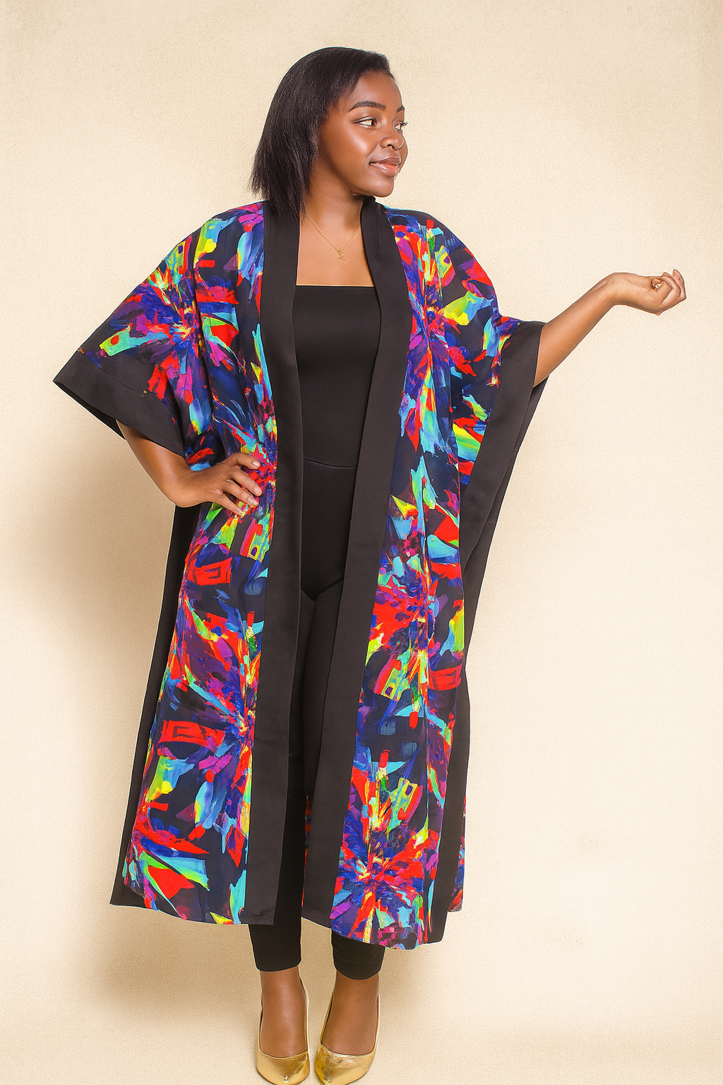 Midnight Prism Kimono