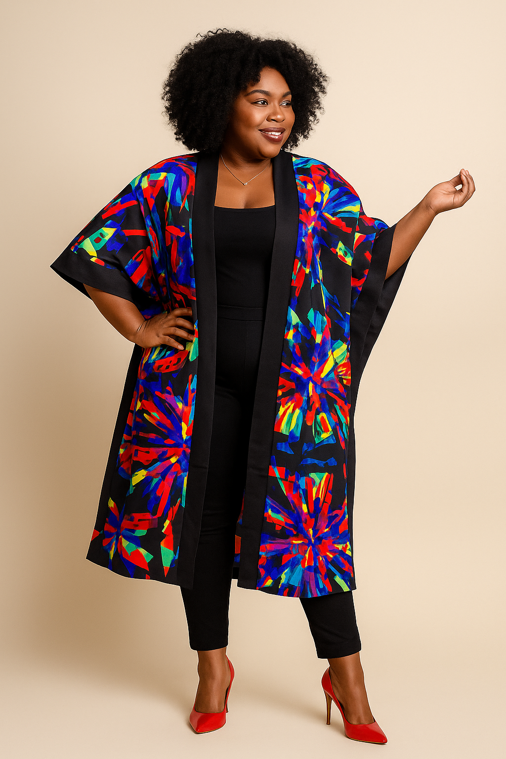 Midnight Prism Kimono