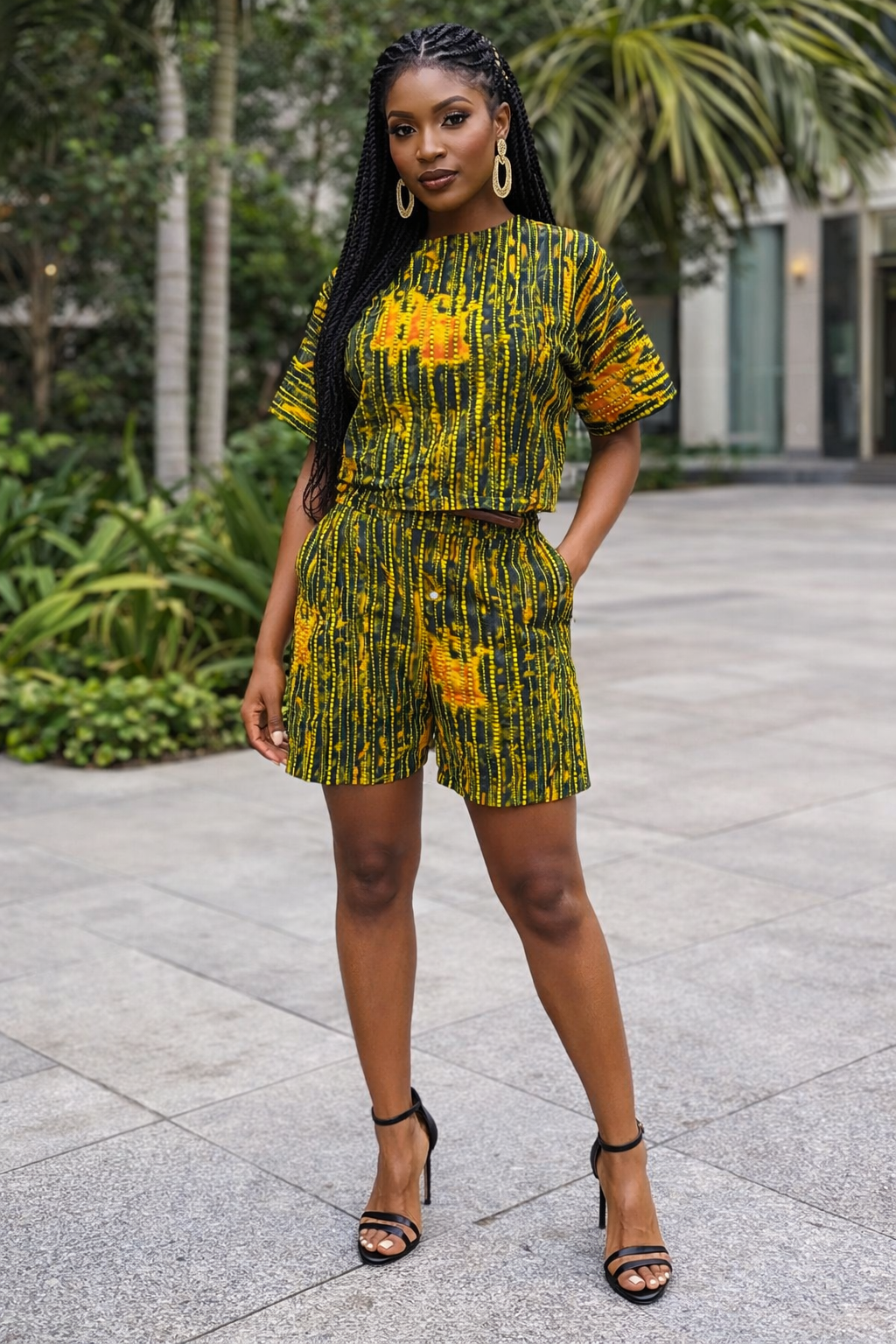 Savanna Pulse Two-Piece Shorts Set