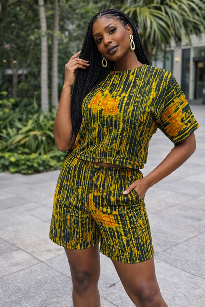 Savanna Pulse Two-Piece Shorts Set