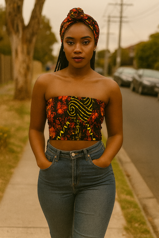 AfroChic Heritage Boob Tube Top