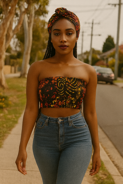 AfroChic Heritage Boob Tube Top