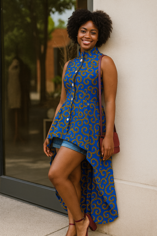 Majesty High-Neck Midi Top