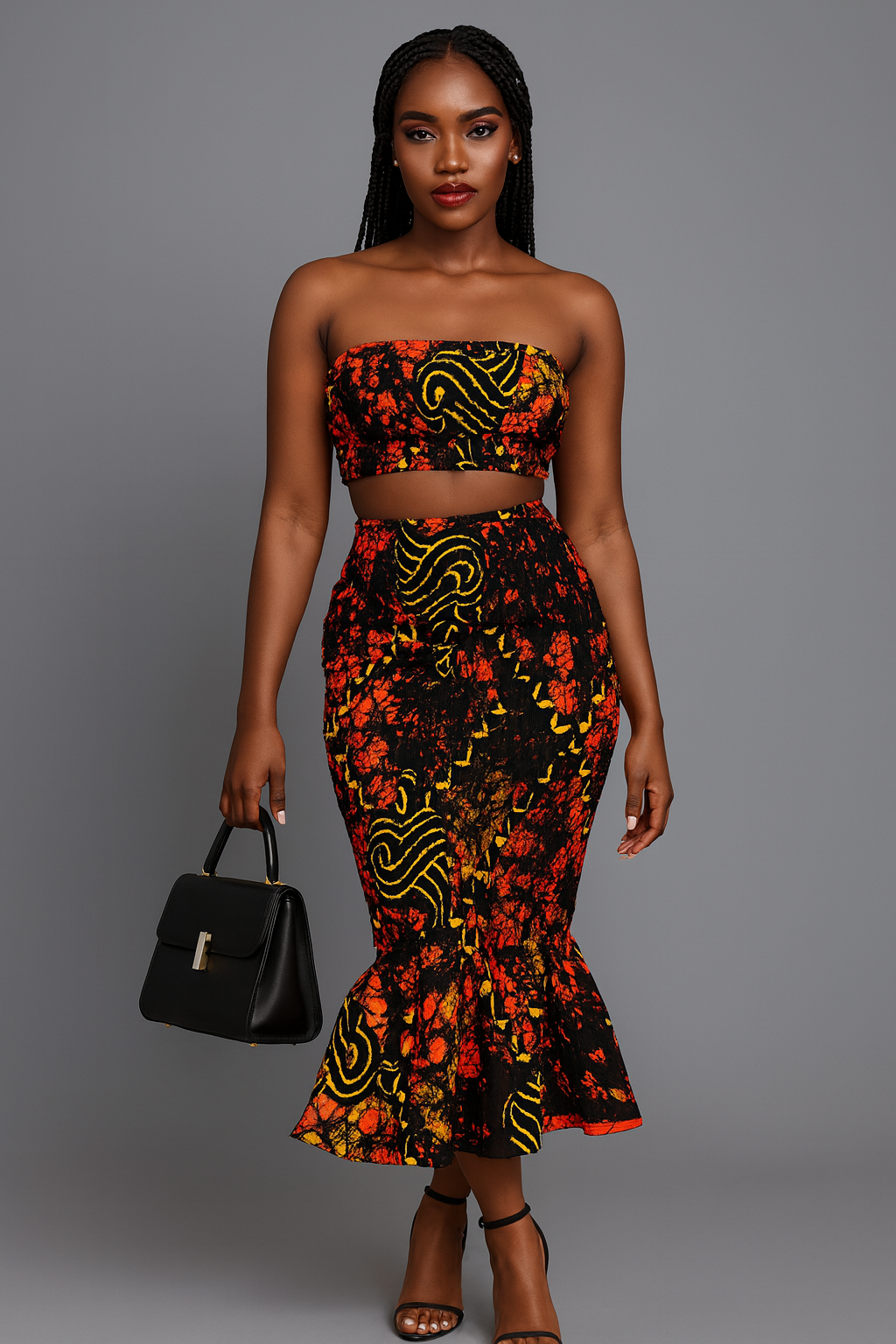 Afrochic two piece skirt