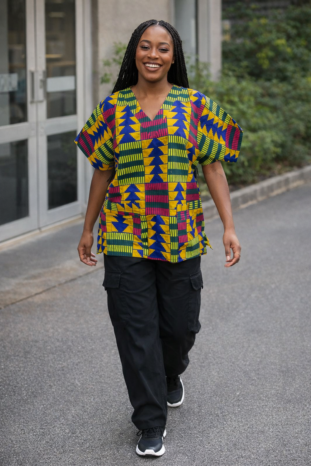 Kente Glow Scrub