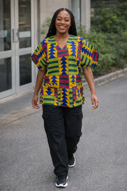Kente Glow Scrub