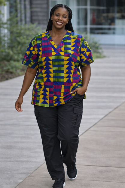 Kente Glow Scrub