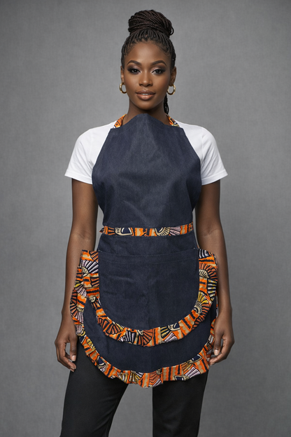 Sunset Rhythm African Print Apron
