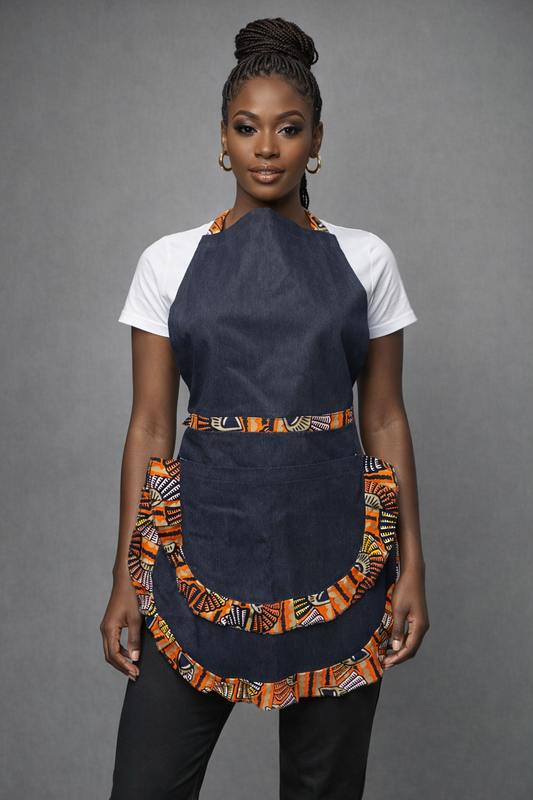 Sunset Rhythm African Print Apron