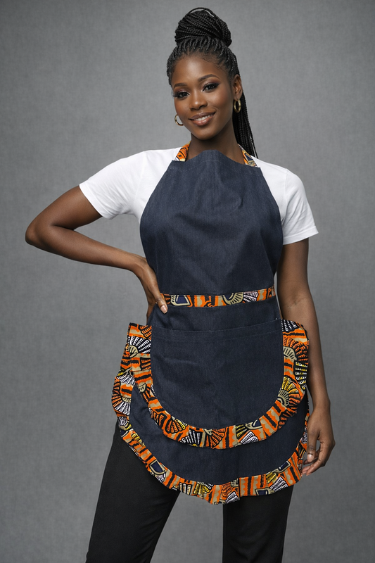 Sunset Rhythm African Print Apron