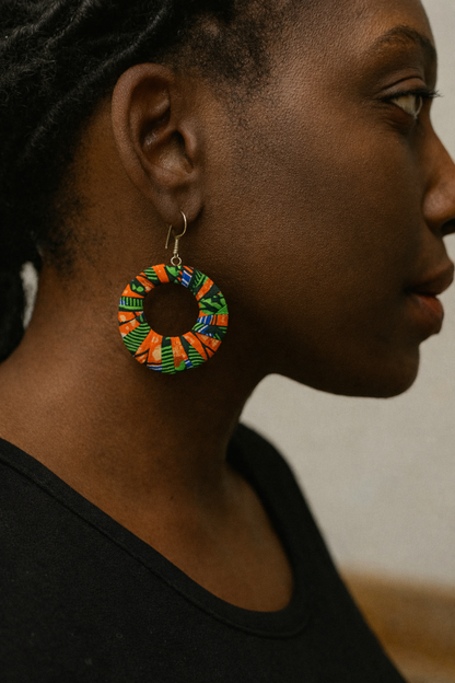 AfroChic Ankara Statement Earrings