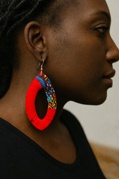 AfroChic Ankara Statement Earrings