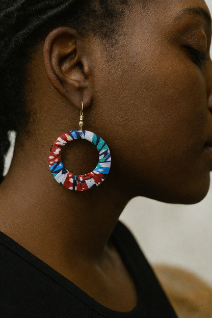 AfroChic Ankara Statement Earrings