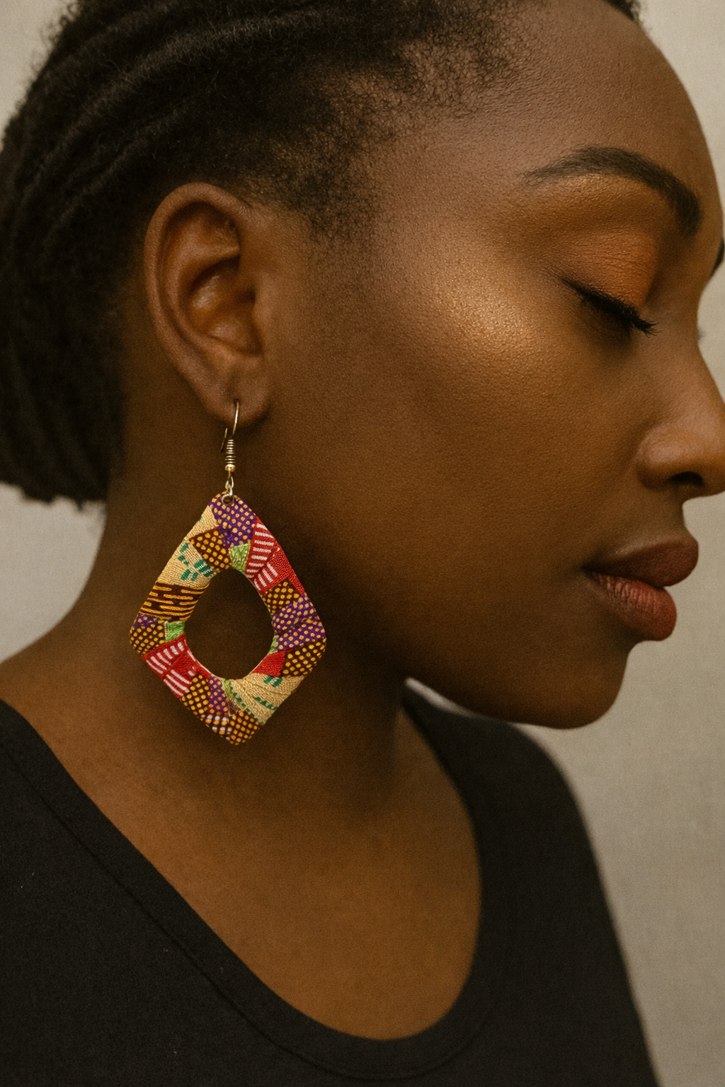 AfroChic Ankara Statement Earrings