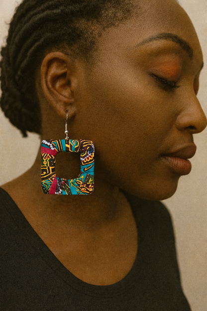 AfroChic Ankara Statement Earrings