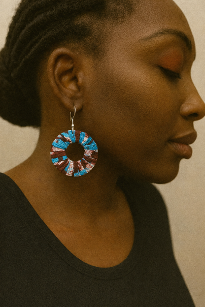 AfroChic Ankara Statement Earrings