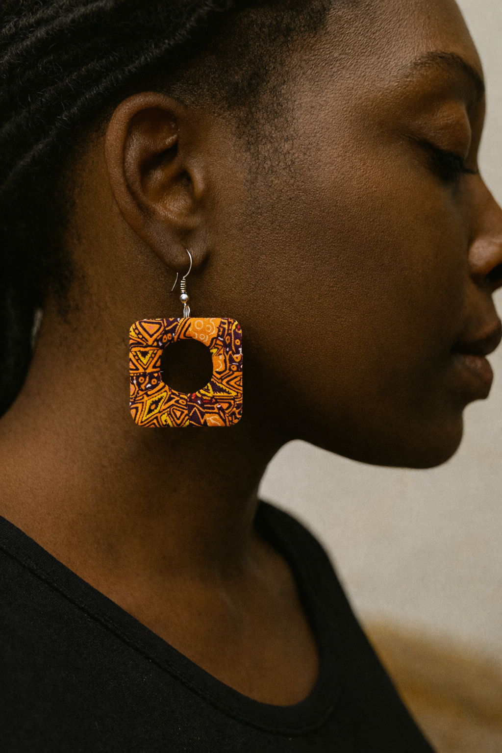 AfroChic Ankara Statement Earrings