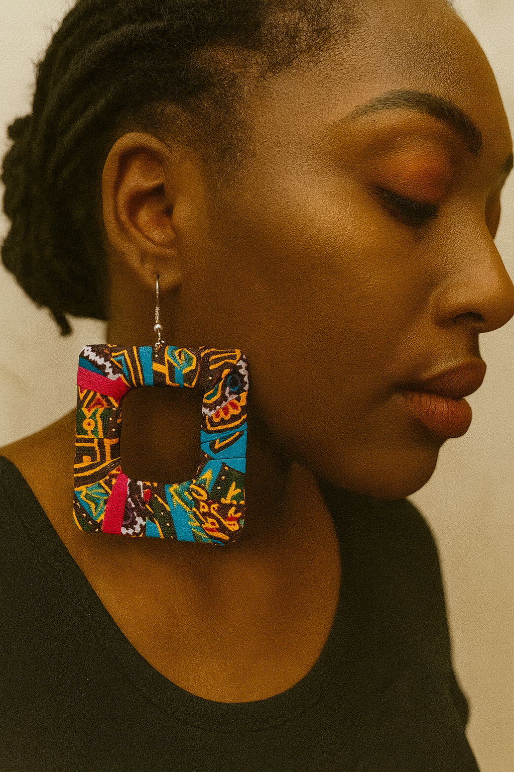 AfroChic Ankara Statement Earrings