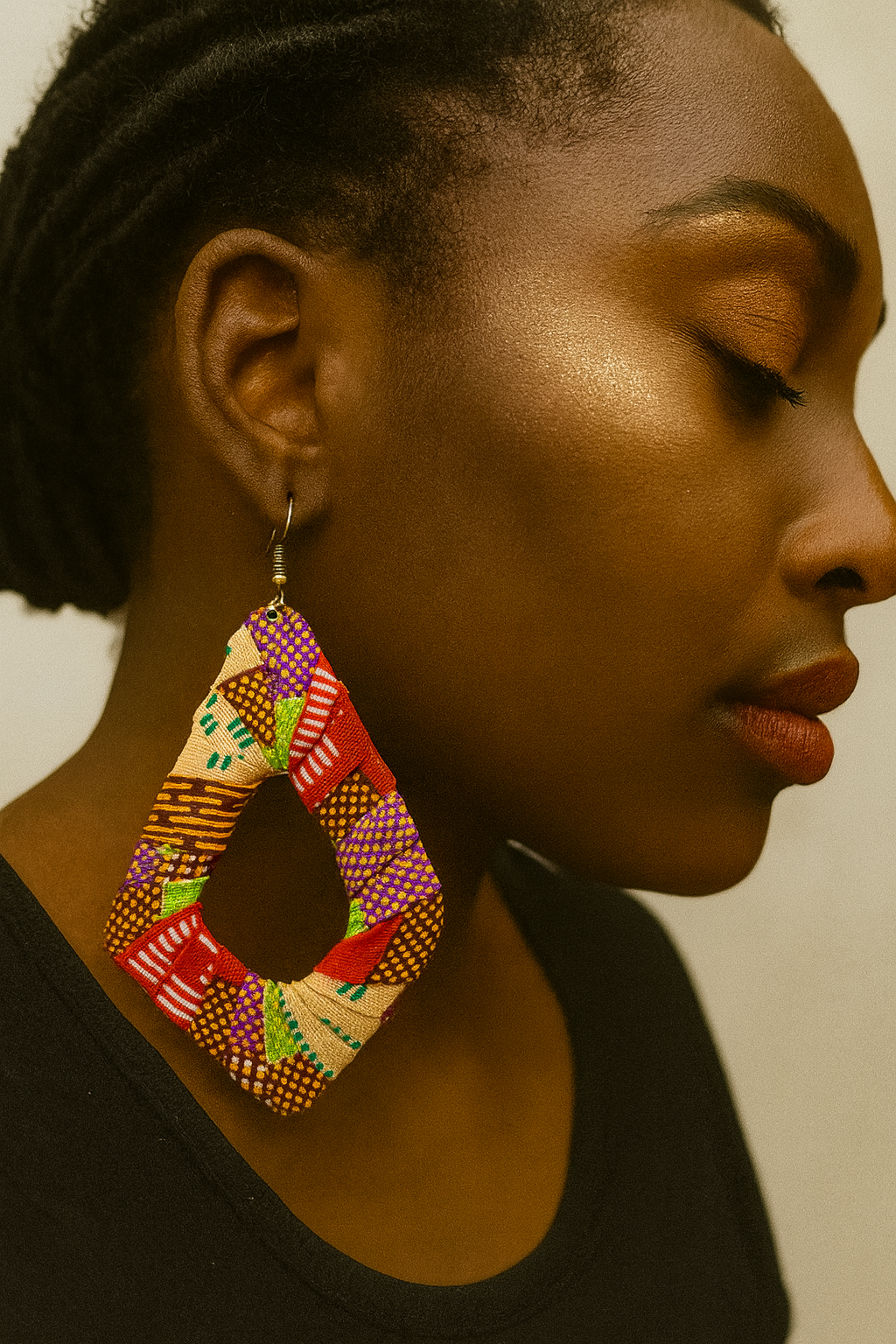 AfroChic Ankara Statement Earrings
