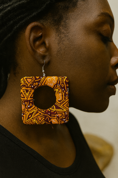 AfroChic Ankara Statement Earrings