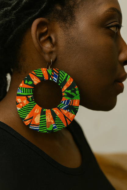 AfroChic Ankara Statement Earrings